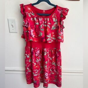 Tea Collection Bright Pink Floral Dress